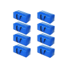 Heavy Duty Storage Totes (8 Pack/Blue)
