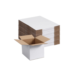 White Corrugated Cardboard Boxes 8x6x6