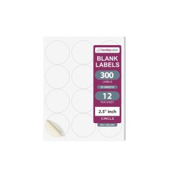 NextDayLabels - Laser/Ink Jet White Labels (2-1/2" Round)